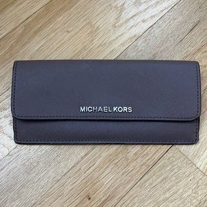 Michael Kors Grey Snap Wallet